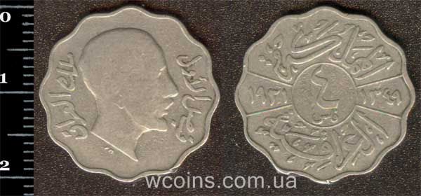 Coin Iraq 4 fils 1931