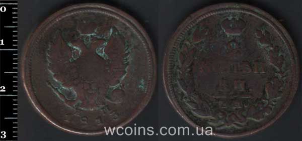 Монета Росія 2 копійки 1813