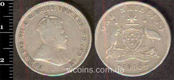 Монета Австралія 1 шилінг 1910