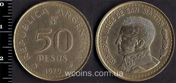 Монета Аргентина 50 песо 1979