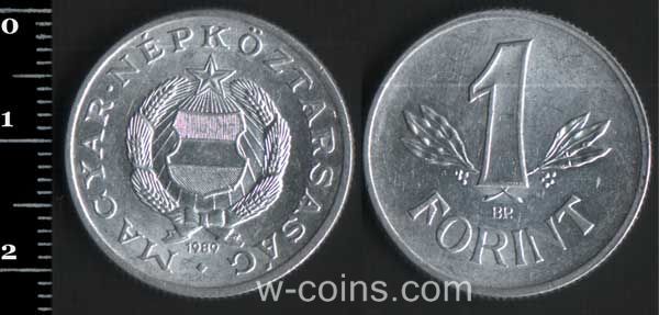 Coin Hungary 1 forint 1989