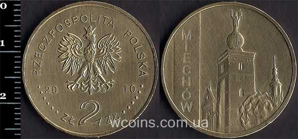 Coin Poland 2 zloty 2010 Miechów