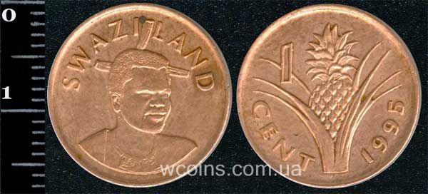 Coin Swaziland 1 cent 1995