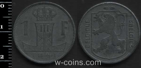 Coin Belgium 1 franc 1941