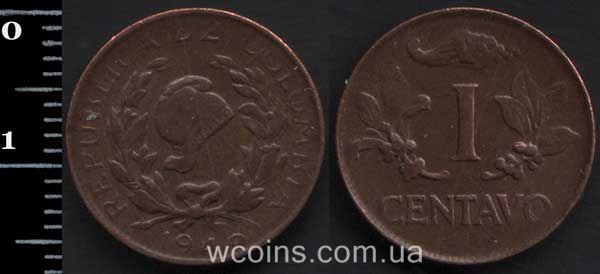 Монета Колумбія 1 сентаво 1949