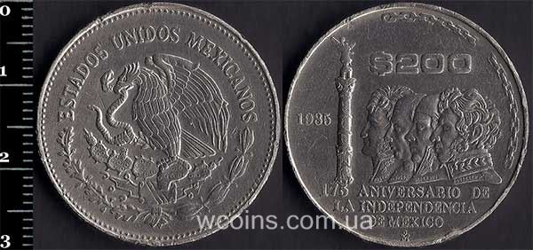 Coin Mexico 200 peso 1985