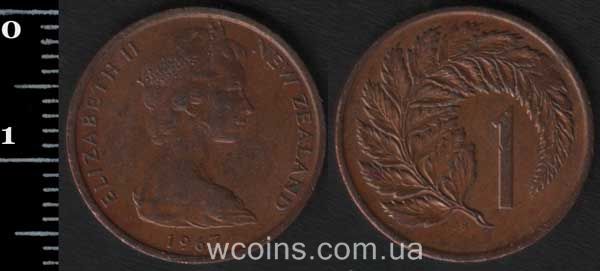 Coin New Zealand 1 cent 1967