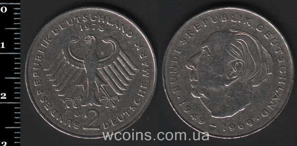 Монета Німеччина 2 марки 1978