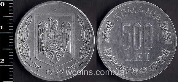 Монета Румунія 500 лей 1999
