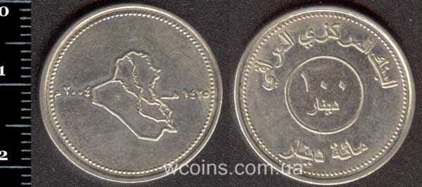 Монета Ірак 100 динарів 2004