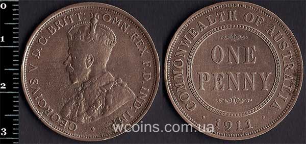 Монета Австралія 1 пенні 1911