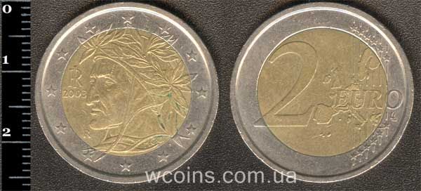 Монета Італія 2 євро 2003