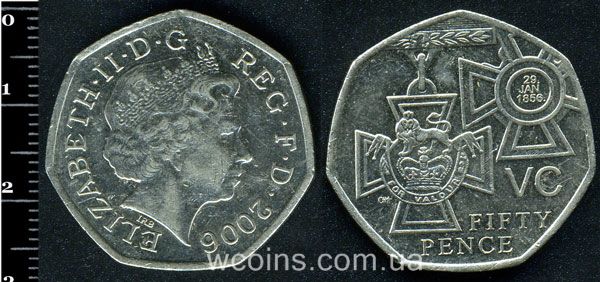 Coin United Kingdom 50 pence 2006