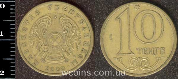 Монета Казахстан 10 теньге 2000