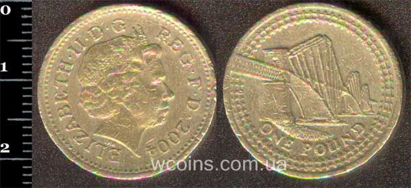 Монета Великобританія 1 фунт 2004