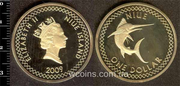 Монета Ніуе 1 долар 2009
