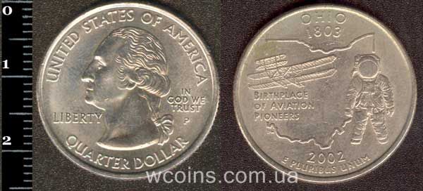 Coin USA 25 cents 2002 Ohio