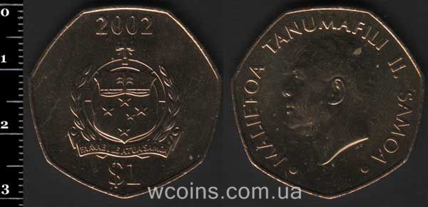Монета Самоа 1 тала 2002