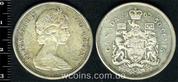 Монета Канада 50 центів 1965
