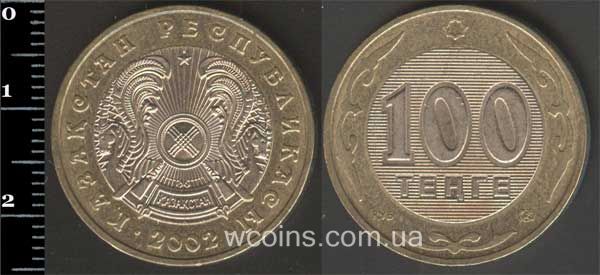 Монета Казахстан 100 теньге 2002