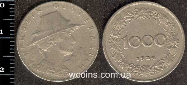 Монета Австрія 1000 крон 1924