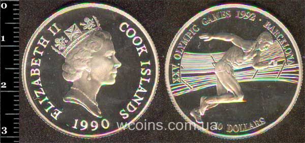 Монета Кука Острови 10 доларів 1990