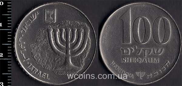 Монета Ізраїль 100 шекелів 1985
