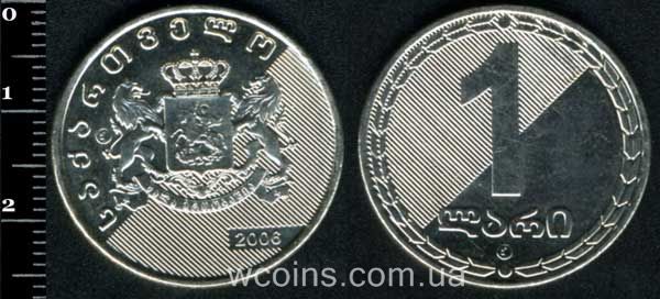 Монета Грузія 1 ларі 2006