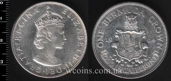 Coin Bermuda 1 krone 1964