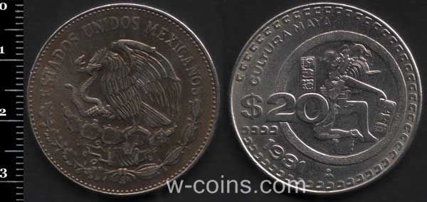 Монета Мексика 20 песо 1981