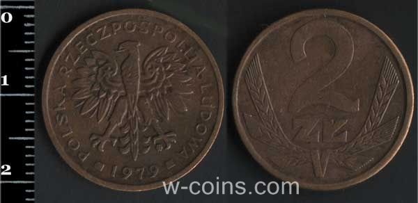 Монета Польща 2 злотих 1979