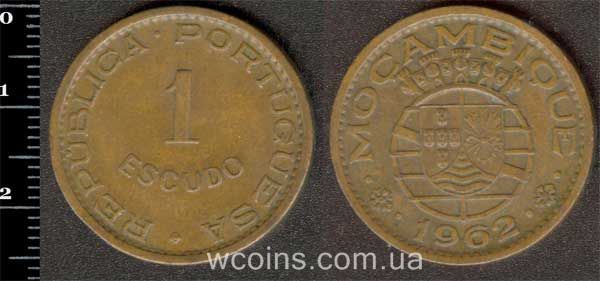 Coin Mozambique 1 escudo 1962