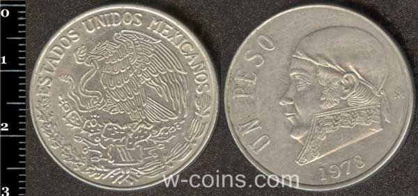 Монета Мексика 1 песо 1978