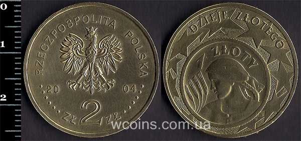 Coin Poland 2 zloty 2004