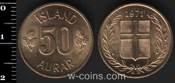 Coin Iceland 50 aurar 1971