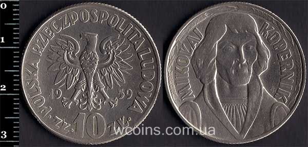 Coin Poland 10 złotych 1959