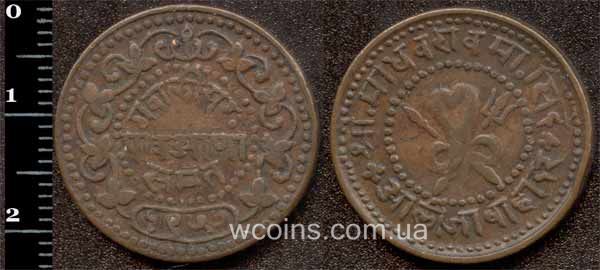 Монета Індія 1/4 анни 1901