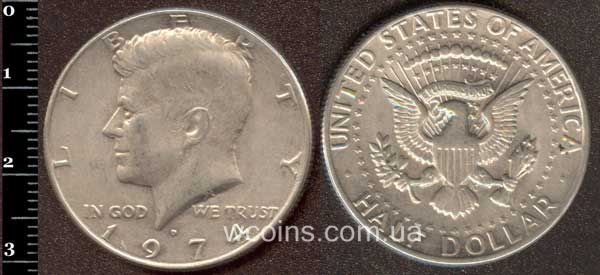 Coin USA 1/2 dollar 1974