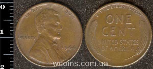 Coin USA 1 cent 1944