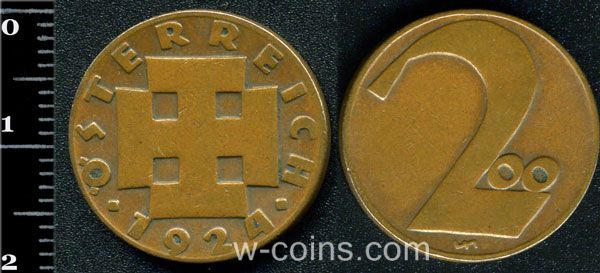 Coin Austria 200 krone 1924