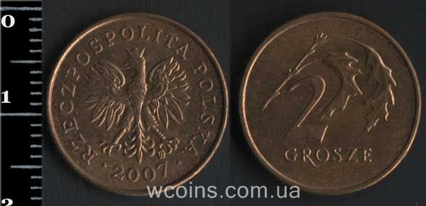 Coin Poland 2 grosze 2007