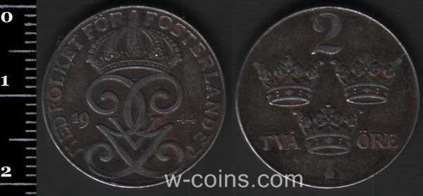 Coin Sweden 2 øre 1944