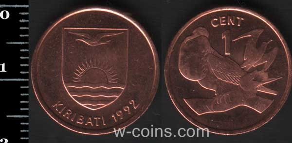 Монета Кірібаті 1 цент 1992
