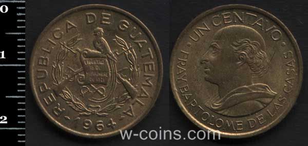 Coin Гватемала 1 centavo 1964