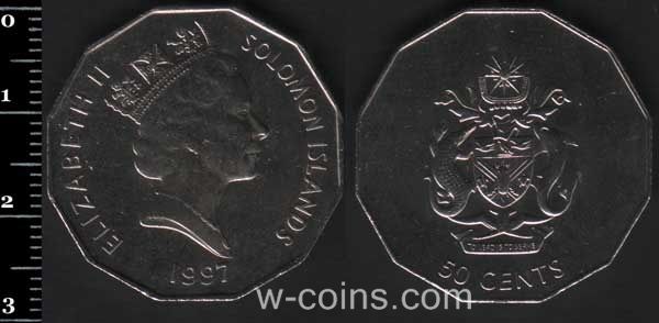Монета Соломонові острови 50 центів 1997