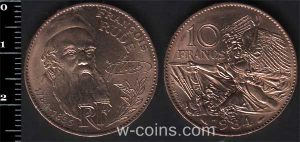 Монета Франція 10 франків 1984