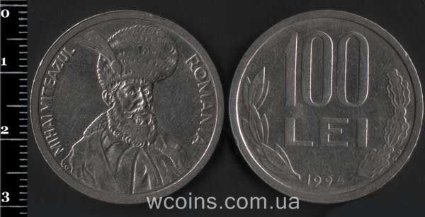 Монета Румунія 100 лей 1994