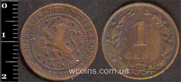 Монета Нідерланди 1 цент 1898