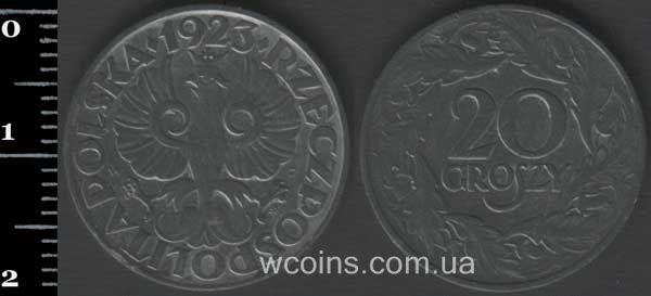 Coin Poland 20 groszy 1923