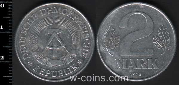 Монета Німеччина 2 марки 1978